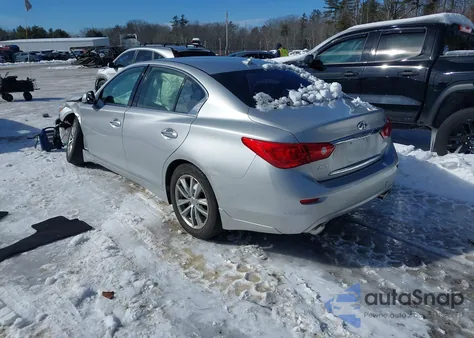 2015 Infiniti Q50 Premium из США, поврежденный, VIN JN1BV7ARXFM395132